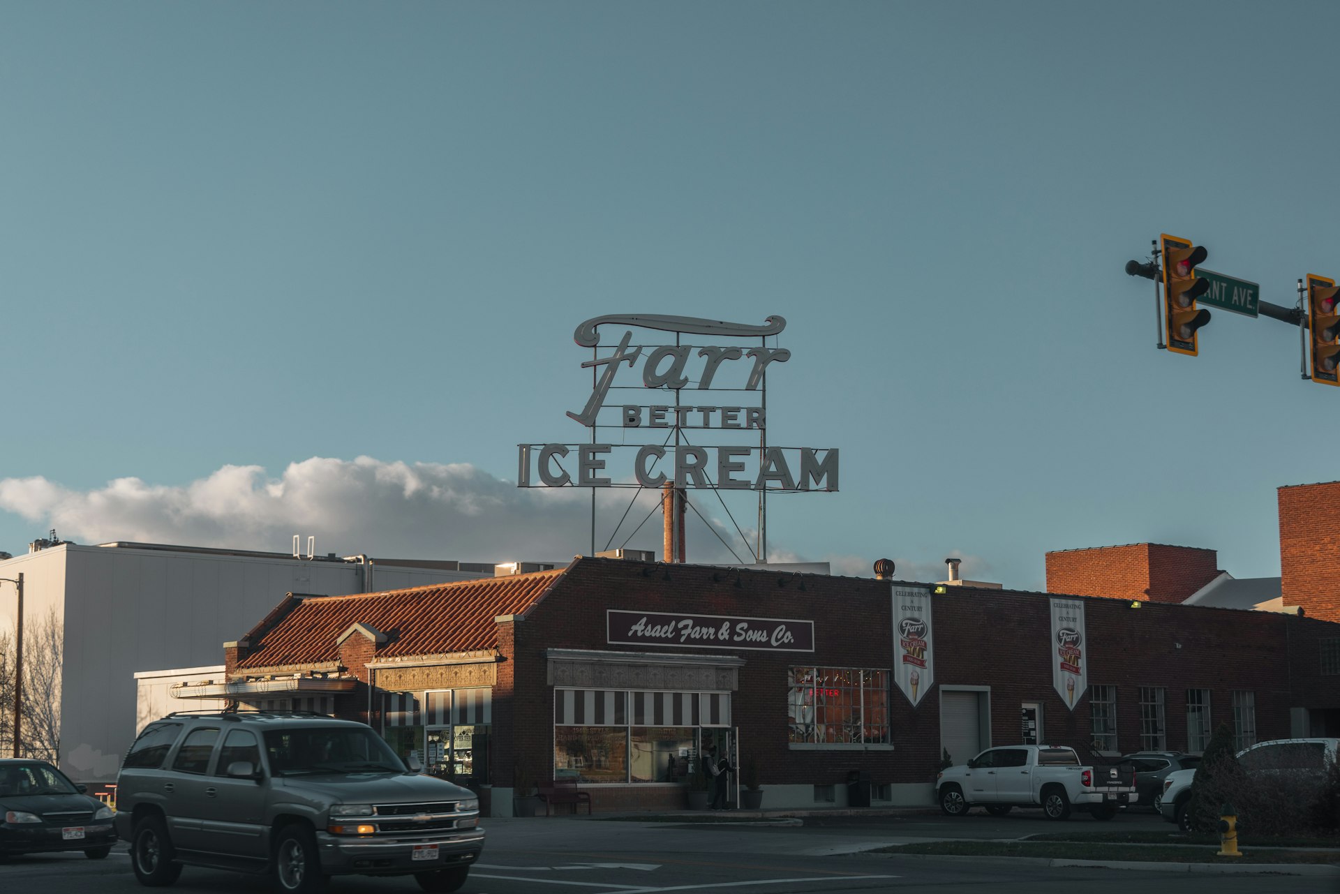 Historic Farr Better Ice Cream sign on 25th Street in downtown Ogden, Weber County