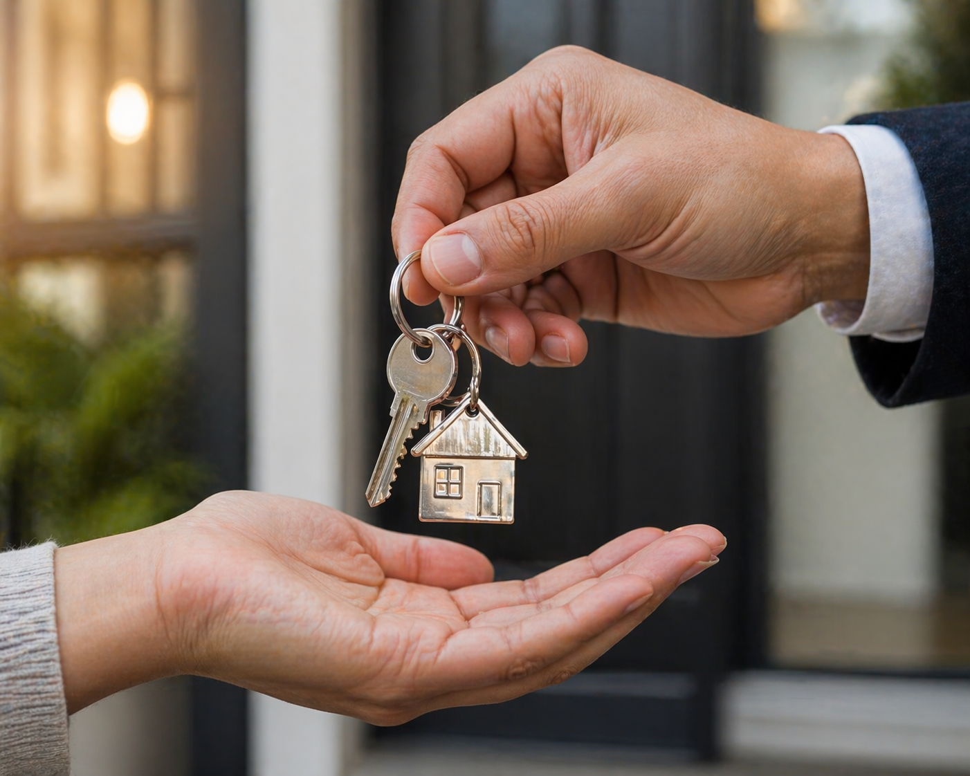Handing over keys after a Utah home sale